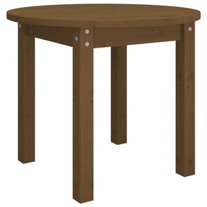 vidaXL Salontafel &Oslash; 55x45 cm massief grenenhout honingbruin