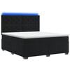 vidaXL Boxspringbed met matras Zwart 140 x 190 cm Fluweel
