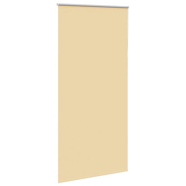 vidaXL Rolgordijn verduisterend 115x210 cm stofbreedte 110,7 cm beige