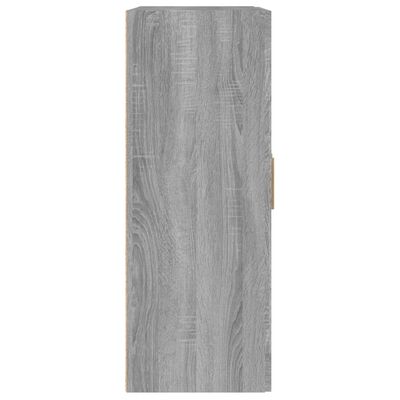 vidaXL Wandkast 69,5x32,5x90 cm bewerkt hout grijs sonoma eikenkleurig