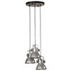 vidaXL Hanglamp 25 W E27 30x30x100 cm vintage zilverkleurig