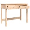 vidaXL Bureau met lades 100x50x78 cm massief grenenhout