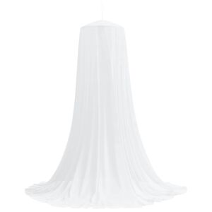 vidaXL Klamboe voor bed 3 st 156 mesh Wit ⌀56 x 220 cm Polyester