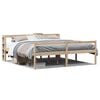 vidaXL Seniorenbed met hoofdbord massief grenenhout 200x200 cm