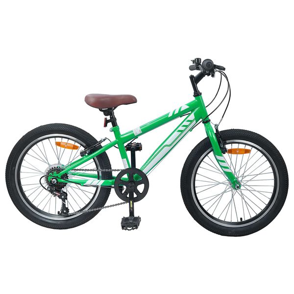 vidaXL Mountainbike 20 Inch 6-Speed voor 5-8 jaar oud Groen