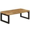 vidaXL Salontafel 100x50x35 cm massief mangohout en staal