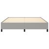 vidaXL Bedframe zonder matras Super King stof lichtgrijs