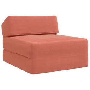 vidaXL Vouwbare Bankbed Rood-oranje 60 x 70 x 41 cm Stof