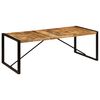 vidaXL Eettafel 220x100x75 cm massief mangohout