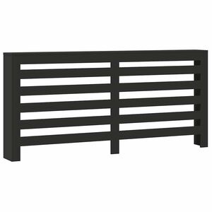 vidaXL Radiatorombouw 175x20x82 cm bewerkt hout zwart