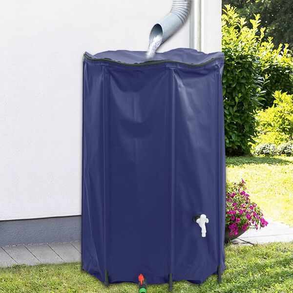 vidaXL Watertank met kraan opvouwbaar 1000 L PVC