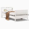 vidaXL Bedframe zonder matras massief grenenhout wit 90x200 cm