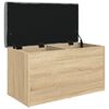 vidaXL Opbergbank Sonoma eiken 82x42x45 cm bewerkt hout
