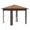 vidaXL Gazebo zonder Zijwand 2,6 x 2,6 m Beige en Bruin