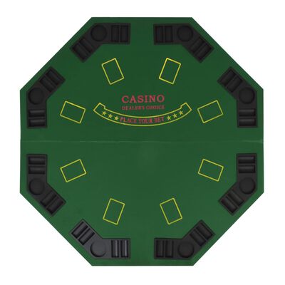 invoegen Mineraalwater Dictatuur vidaXL Poker tafelblad voor 8 spelers 2-voudig inklapbaar groen online  kopen | vidaXL.be