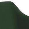 vidaXL Eetkamerstoelen draaibaar 2 st fluweel donkergroen