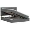 vidaXL Opslag bed met matras met opslag Donkergrijs 180 x 200 cm Stof