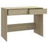 vidaXL Bureau 101x50x76,5 cm bewerkt hout sonoma eikenkleurig