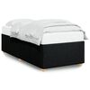 vidaXL Bedframe zonder matras 90x200 cm stof zwart