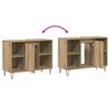 vidaXL Badkamer Kast Artisan Eiken 80 x 33 x 60 cm Bewerkt hout