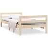 vidaXL Bedframe zonder matras massief grenenhout 75x190 cm