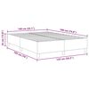 vidaXL Platform bedframe Blauw 140 x 190 cm Stof