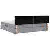 vidaXL Opbergbed met matras Lichtgrijs 200 x 200 cm Bewerkt hout