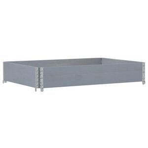 vidaXL Plantenbak 120x80 cm massief grenenhout grijs