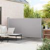 vidaXL Tuinscherm uittrekbaar 160x300 cm grijs