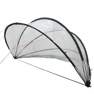 vidaXL Pooldome 336 x 322 x 160 cm PVC Doorzichtig