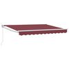 vidaXL Uitschuifbare luifel Bordeauxrood 3 x 2 m