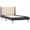 vidaXL Bedframe stof cr&egrave;mekleurig 100x200 cm