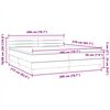 vidaXL Boxspring met matras fluweel roze 200x210 cm