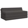 vidaXL Vouwbare Bankbed Donkergrijs 120 x 60 x 49 cm Stof