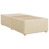 vidaXL Boxspring met matras stof cr&egrave;mekleurig 90x190 cm