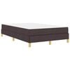 vidaXL Boxspringbed met matras Donkerbruin 120 x 200 cm Stof