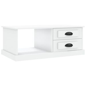 vidaXL Salontafel 90x50x35 cm bewerkt hout wit