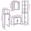 vidaXL 4-delige Badkamermeubelset bewerkt hout bruin eikenkleur