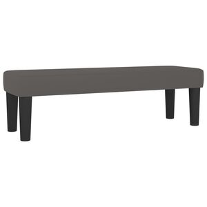 vidaXL Bankje 100x30x30 cm kunstleer grijs