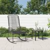 vidaXL Tuinschommelstoel 59x79,5x104 cm PVC-rattan zwart