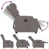 vidaXL Fauteuil verstelbaar stof taupe