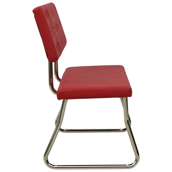 vidaXL Bankje 110 cm kunstleer wijnrood