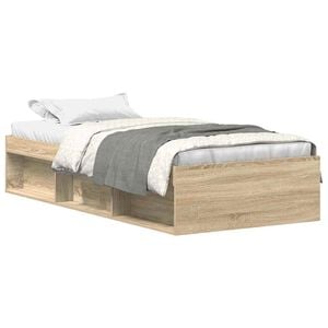 vidaXL Bedframe sonoma eikenkleurig 100x200 cm
