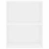 vidaXL Boekenkast 60x30x76,5 cm bewerkt hout wit
