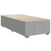 vidaXL Boxspring met matras stof lichtgrijs 90x190 cm