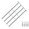 vidaXL Beveiligingsrooster voor ramen met 4 kruisbalken 3 pcs