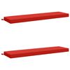vidaXL 2-delige Bankkussens SOEST 2 st 100% Polyester Rood