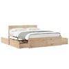 vidaXL Bedframe zonder matras massief grenenhout 150x200 cm