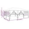 vidaXL Partytent Wit 600 x 400 x 266 cm Polyetheen