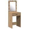vidaXL Plafondtafel Artisan Eiken 50 x 41 x 135 cm Bewerkt hout